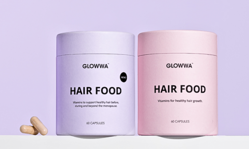 Glowwa HAIR FOOD Hair Vitamins – veganska hårvitaminer som stärker hår, hud och naglar – hos Edmond Hair- edmondhair.se